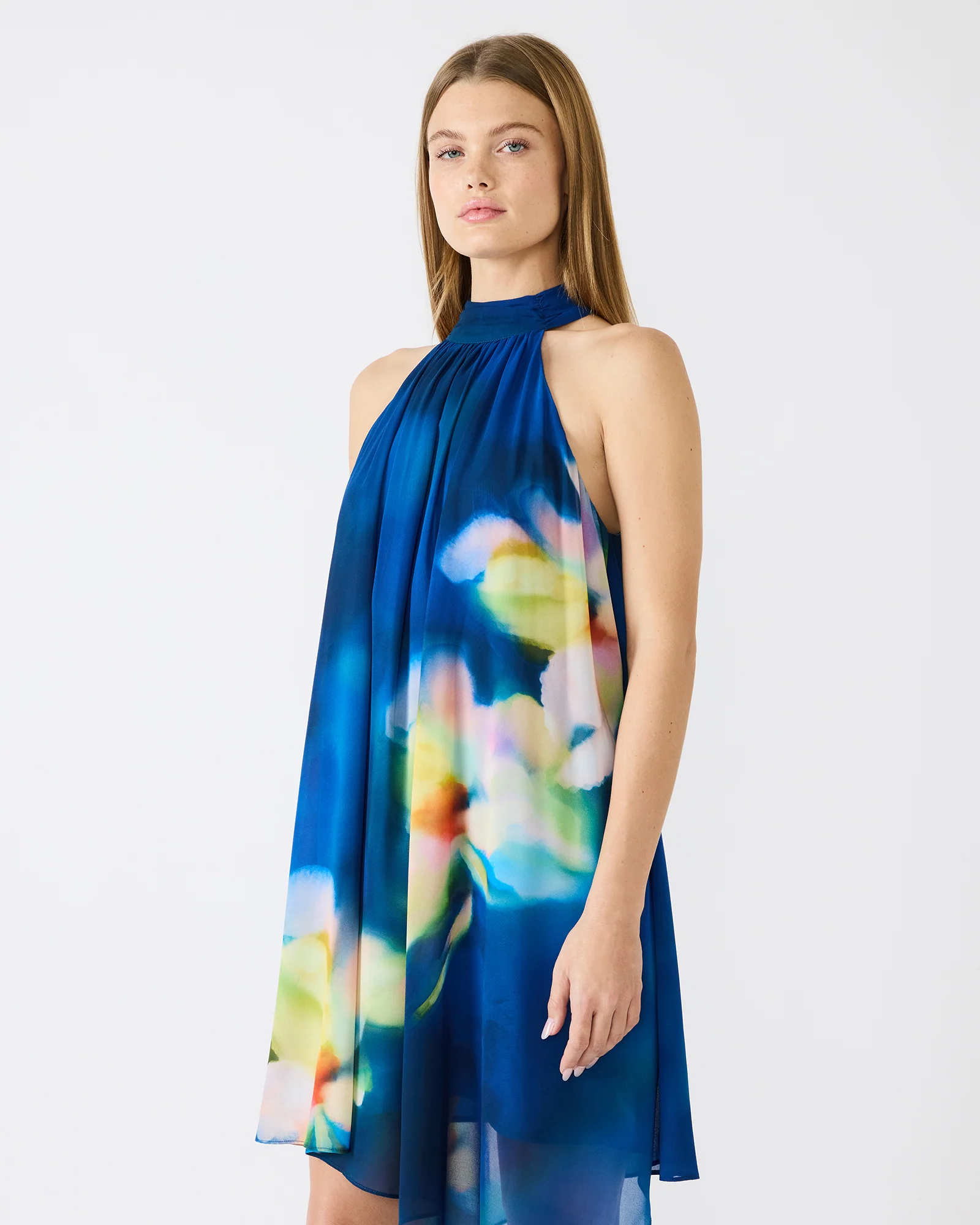 SANDER DRESS BLUE MULTI - Image 3