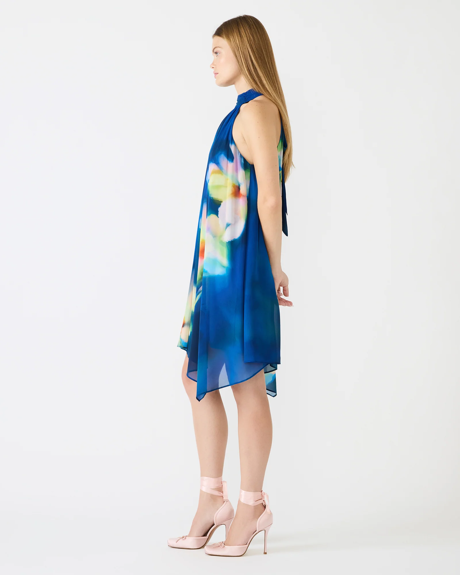 SANDER DRESS BLUE MULTI - Image 4