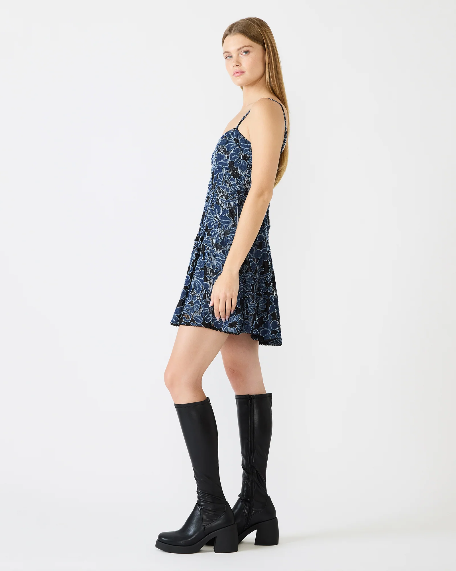 ENDER DRESS BLACK MULTI - Image 3